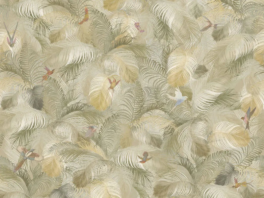 Birds in the tropical garden