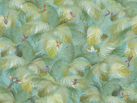 Birds in a summer garden