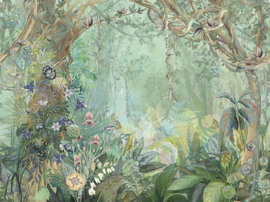 Colorful tropical garden