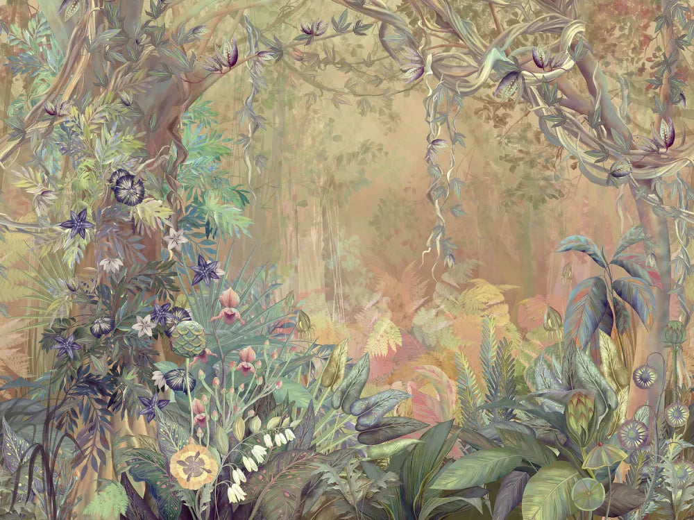 Formal tropical garden