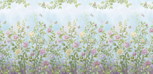 Roses in the summer garden