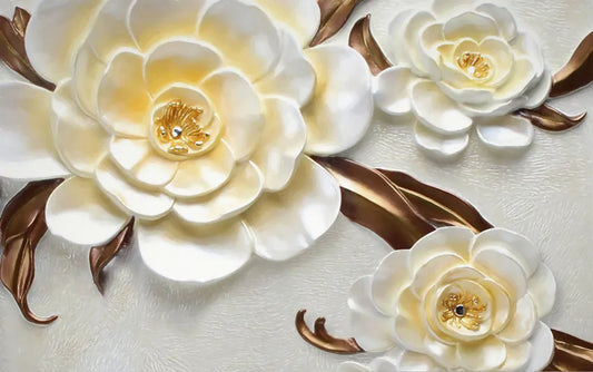 Bas luxury flower 3D