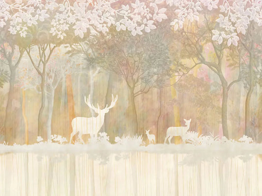 Picturesque autumn forest