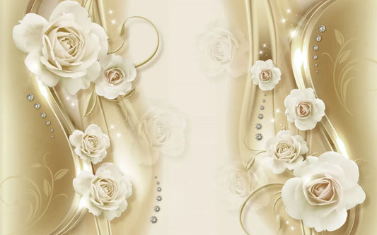 Delicate roses in pastel colours