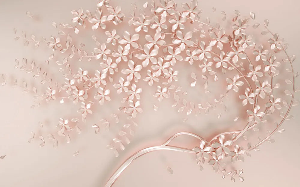 Embossed pink tree
