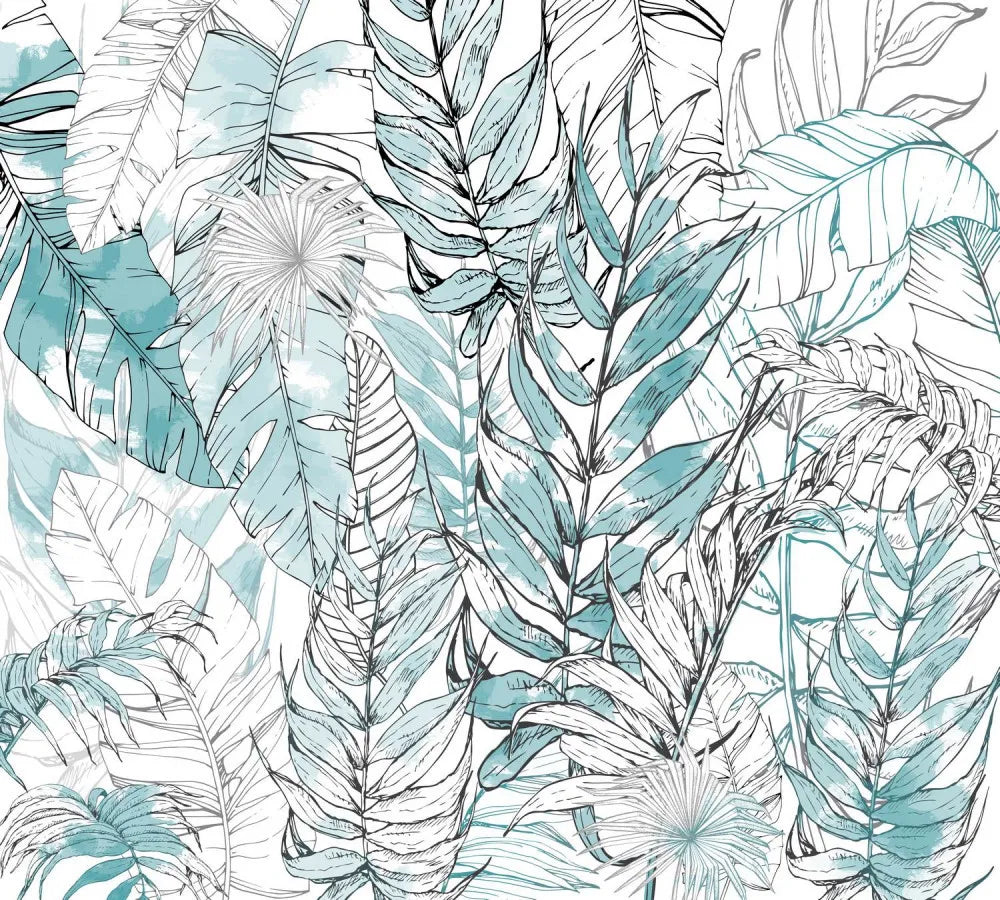 Tropical leaves pattern