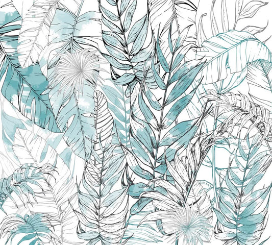 Tropical leaves pattern