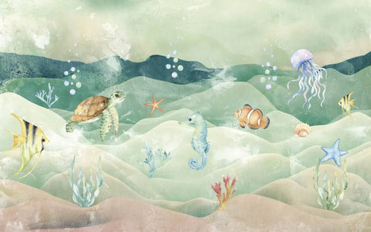 The underwater world of watercolor