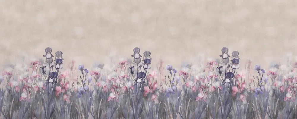 Field of irises pattern