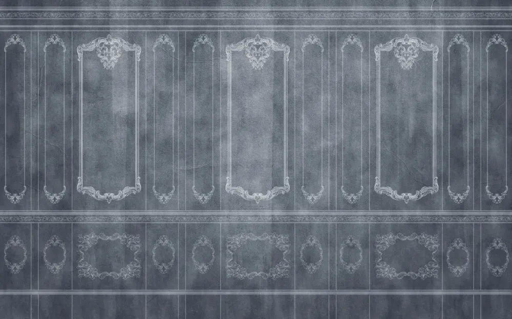 Wall in blue tones