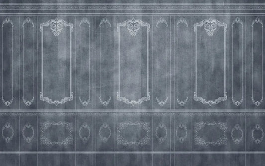 Wall in blue tones