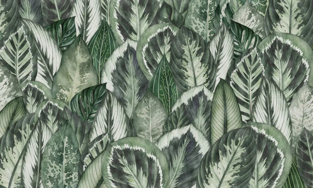 Green textured leaves