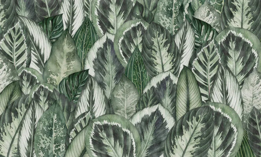 Green textured leaves