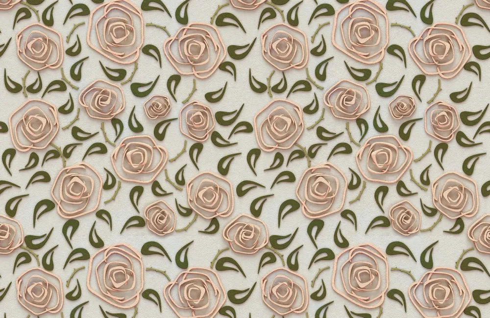 Hand drawn roses 3D