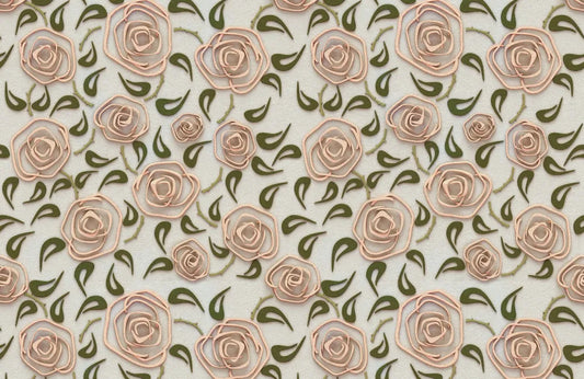 Hand drawn roses 3D