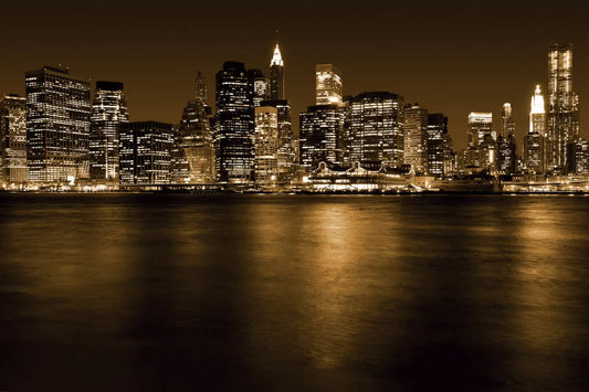 A night in new York at the water
