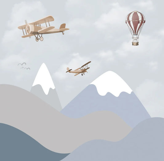Aircraft over mountains