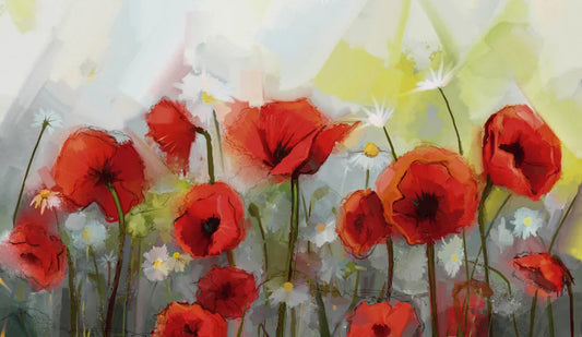 Poppies, beautiful watercolors