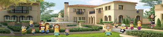 The minions in the yard