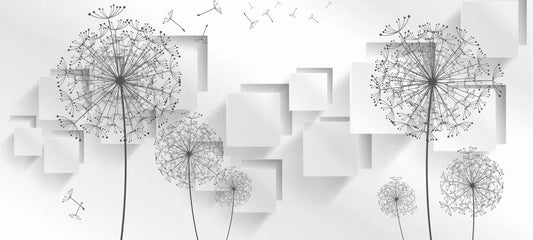Dandelions and squares 3D