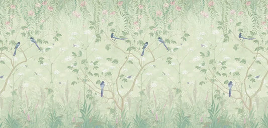 Birds in the tropical garden