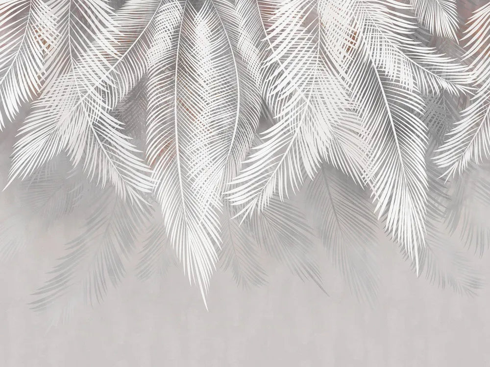 Palm leaves, tropical