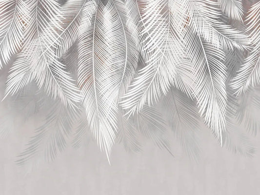 Palm leaves, tropical