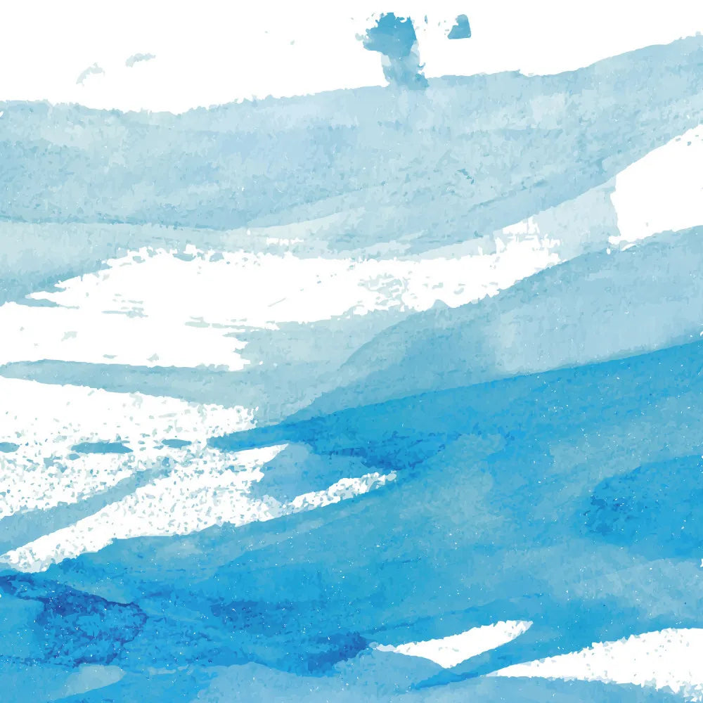 Blue watercolor on paper