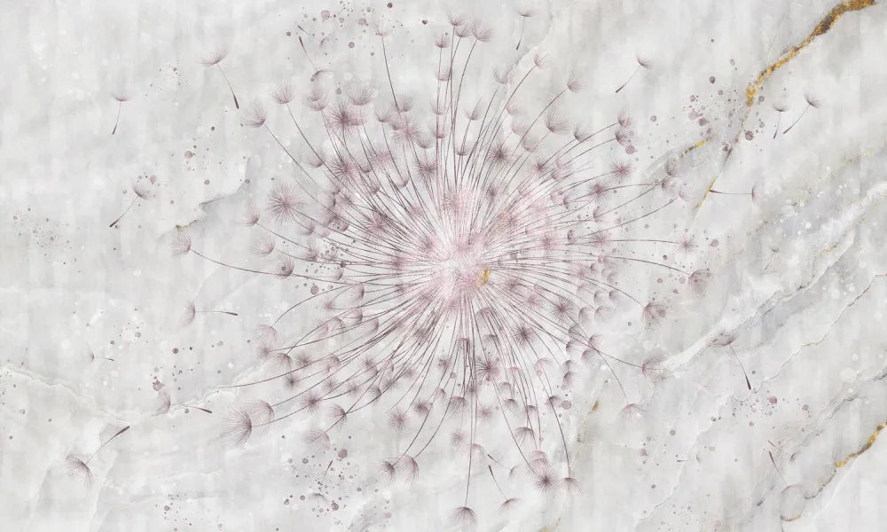 Dandelion on marmore
