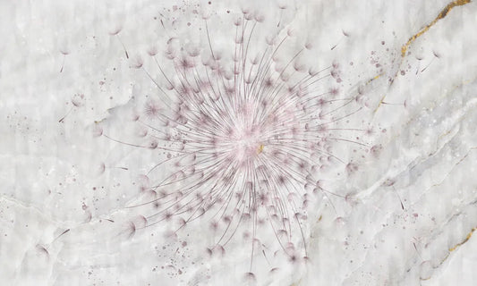 Dandelion on marmore