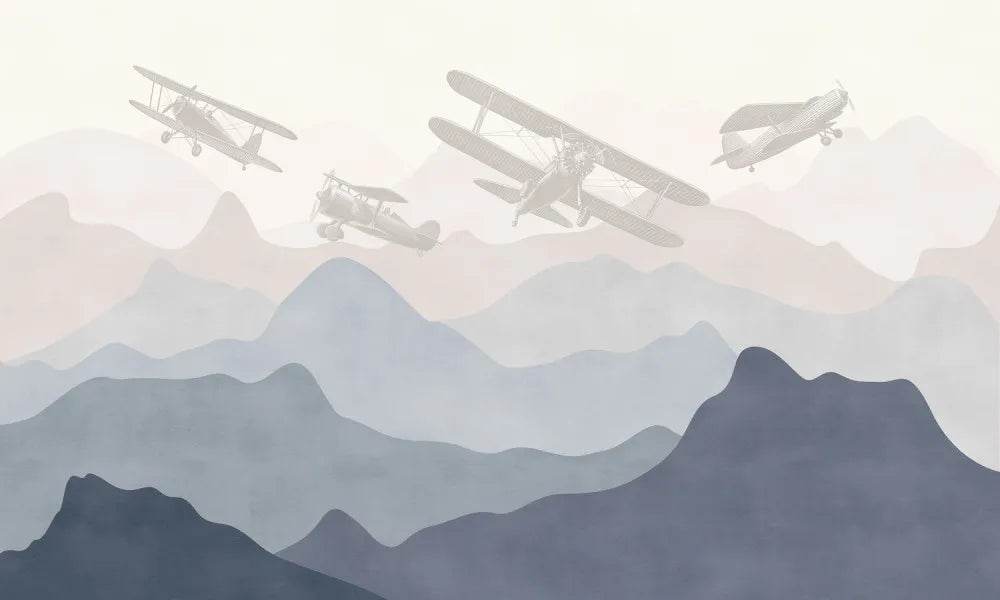 Airplanes in the mountains