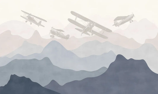 Airplanes in the mountains
