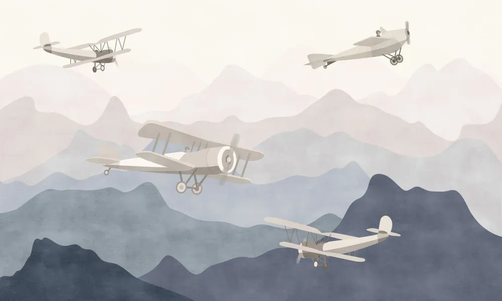 Airplanes in the mountains