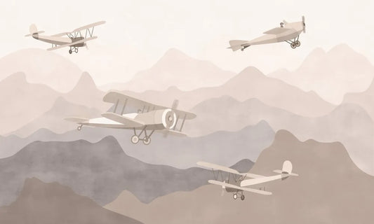Airplanes in the mountains