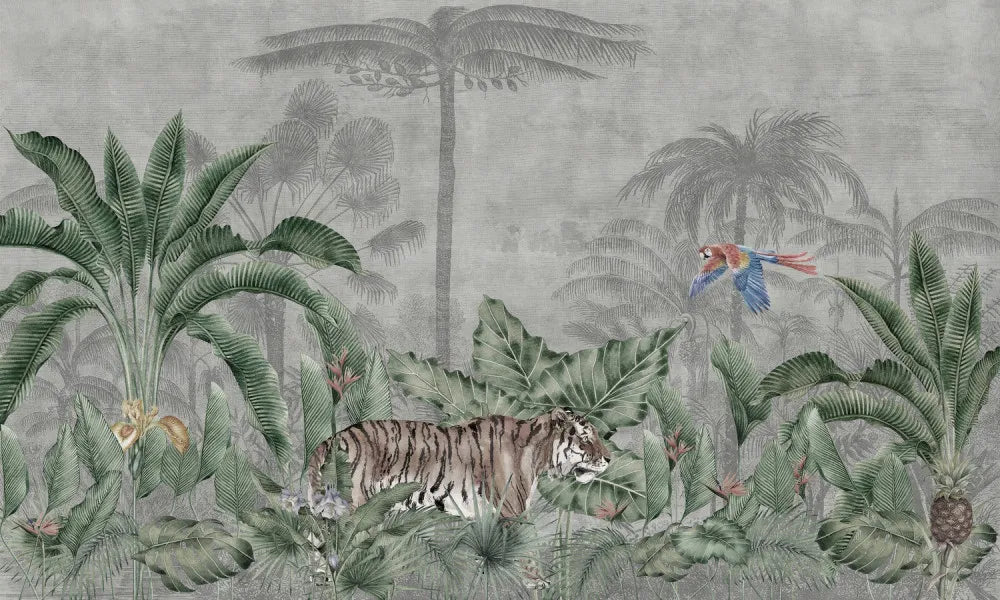Tiger in the jungle