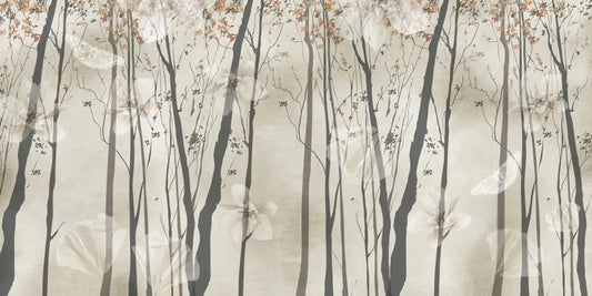 Beautiful forest and flowers