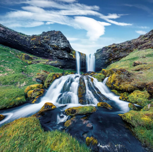 Mountain waterfall