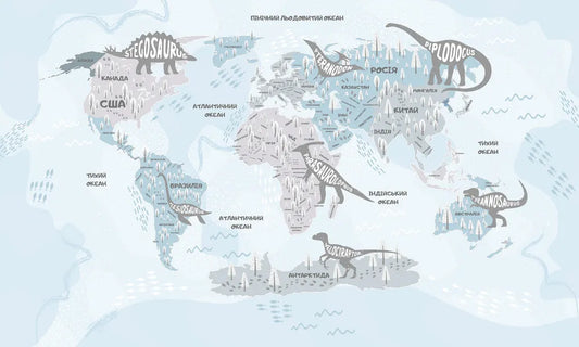 Children's map of the world, UKRAINIAN