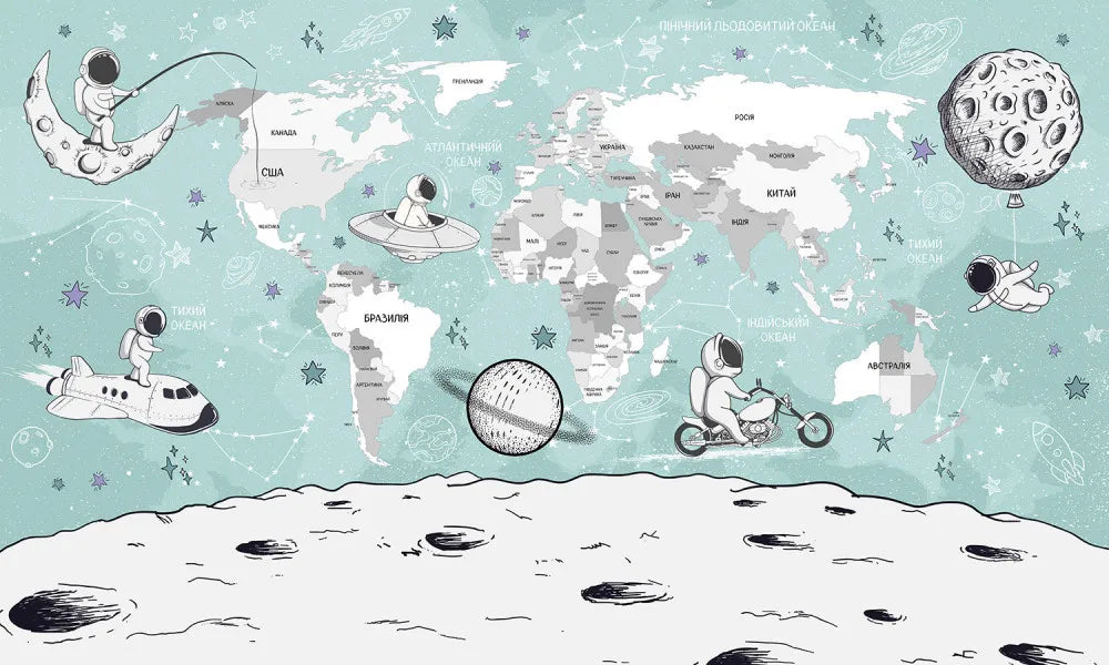 Map and moon, UKR