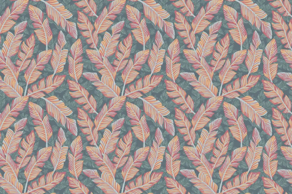 Abstract banana leaves