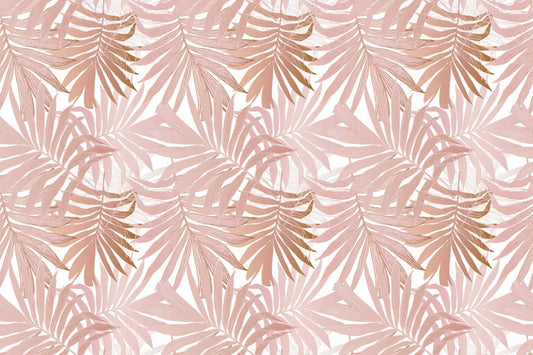 Pink palm leaves