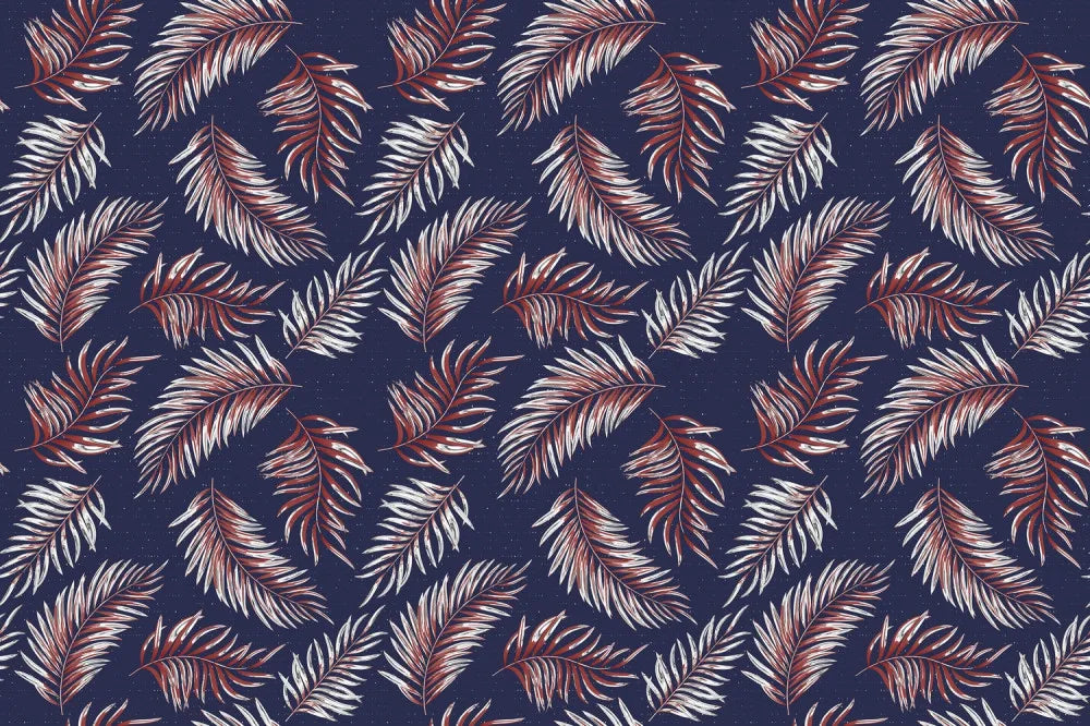 Brown palm leaves