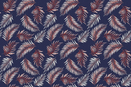 Brown palm leaves