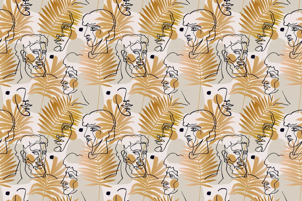 Abstract face modern