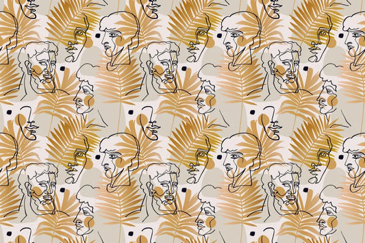 Abstract face modern