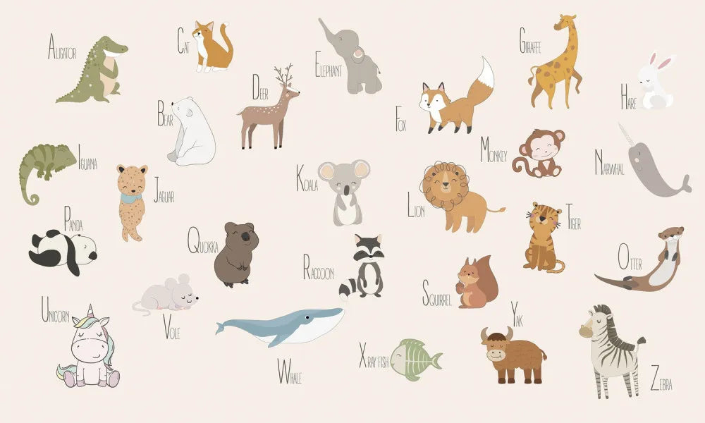 Alphabet with animals