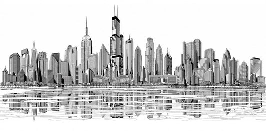 Skyscrapers drawing