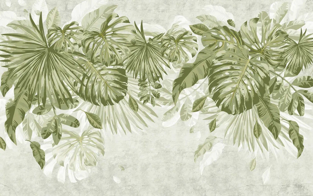 Monstera leaves pattern