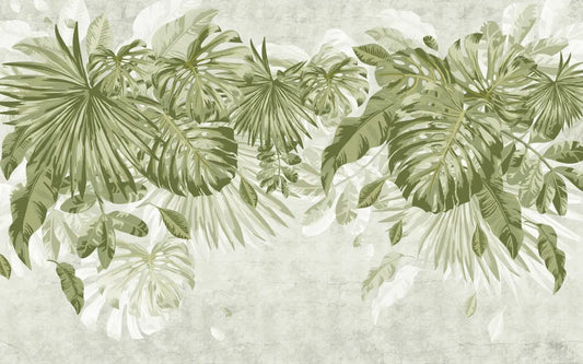 Monstera leaves pattern
