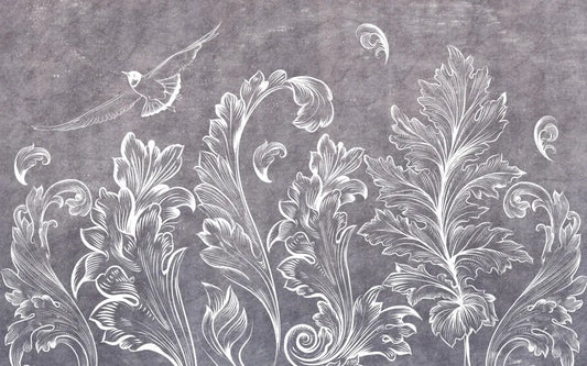 White leaf pattern